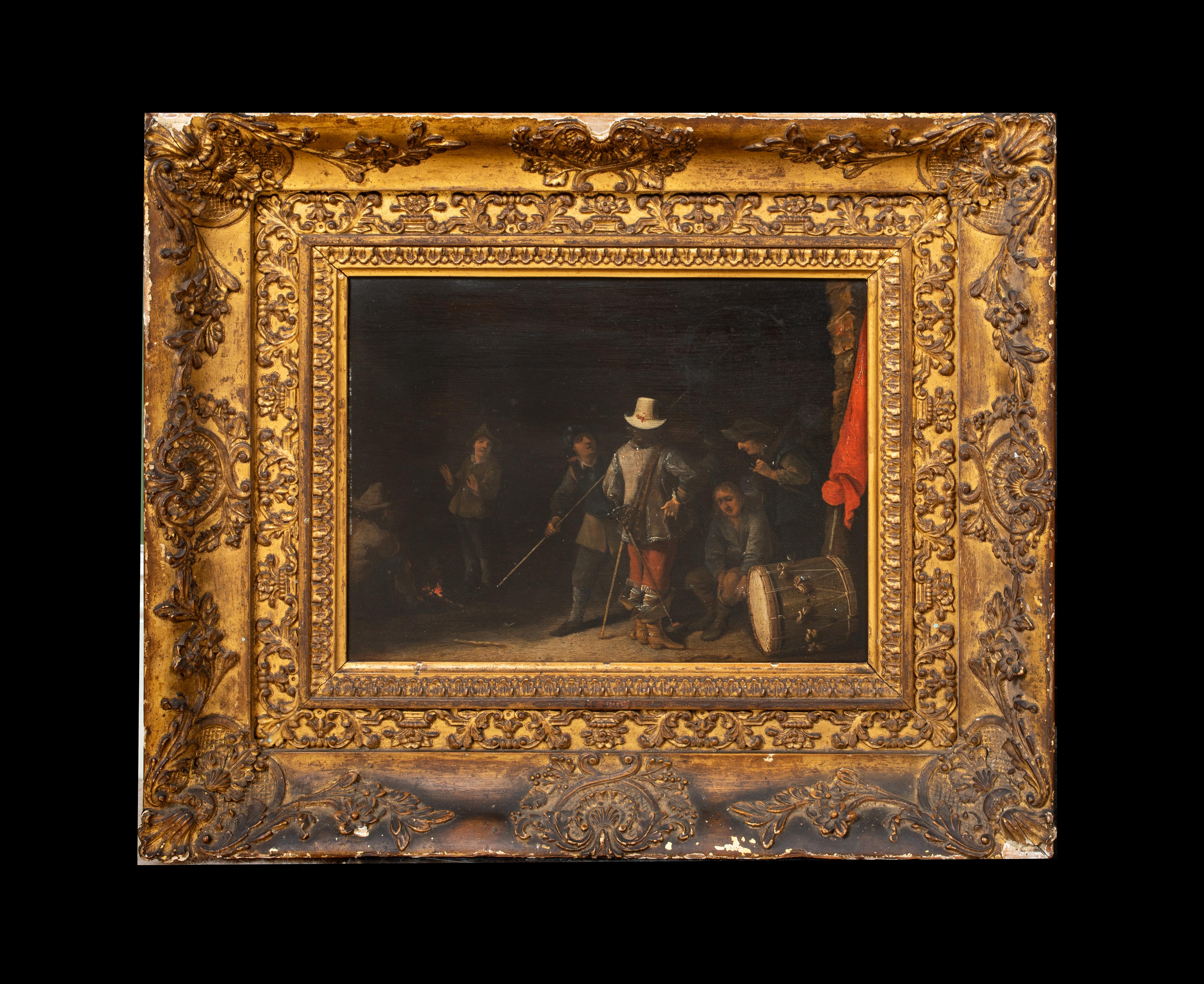 La Guardia de la Noche, siglo XVII  círculo de  DAVID TENIERS (1610-1690) - Painting de David Teniers the Younger