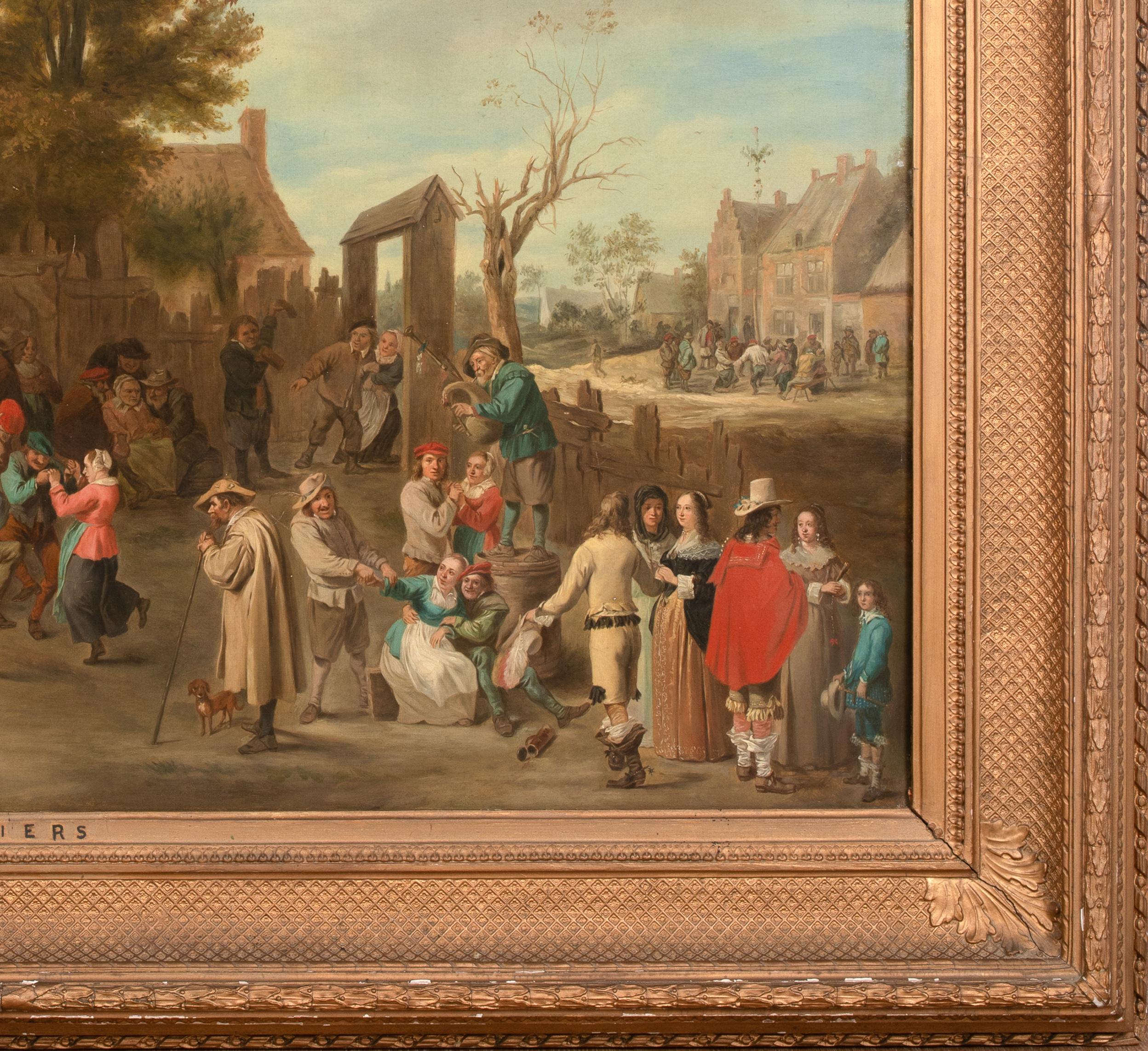 Il Festival del Villaggio, 17° secolo

DAVID TENIERS (1610-1690)

Grande scena di un vecchio maestro olandese del XVII secolo raffigurante una festa di paese, olio su tela firmato D. A. Eccellente qualità e stato di conservazione ampia veduta di