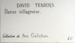 Danse Villageoise, Heliogravure by David Teniers the Younger