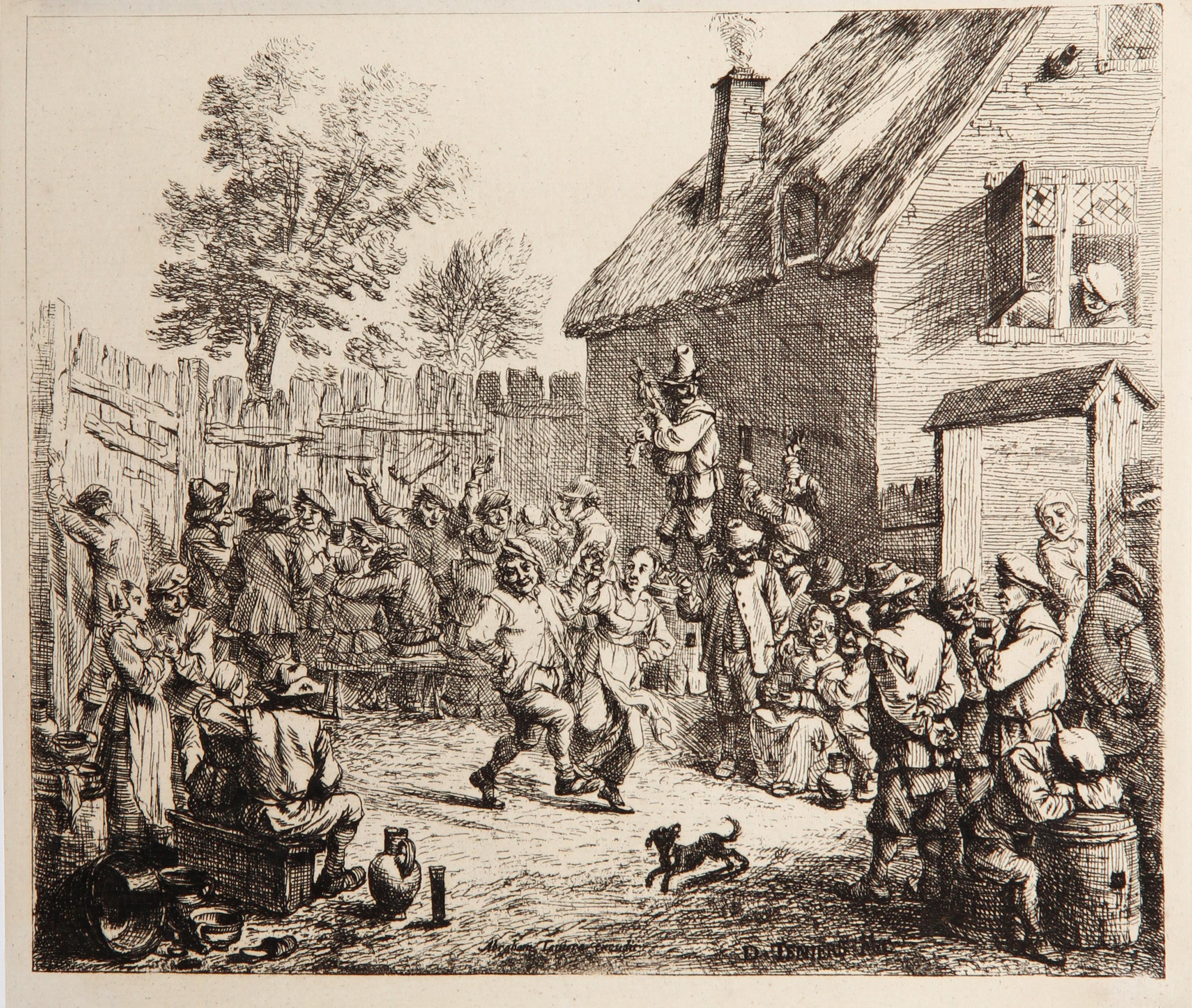 Danse Villageoise, Heliogravur von David Teniers, Jüngerer
