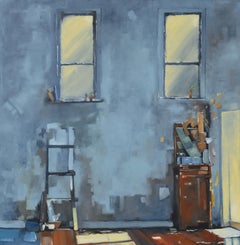 Chevalet cassé, peinture à l'huile