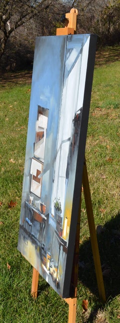 Corner Desk, Oil Painting