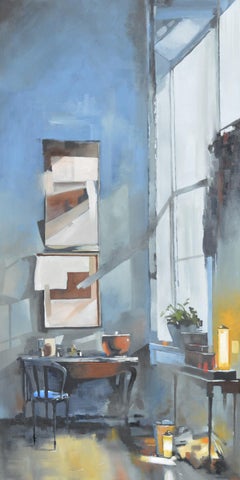 Corner Desk, Oil Painting