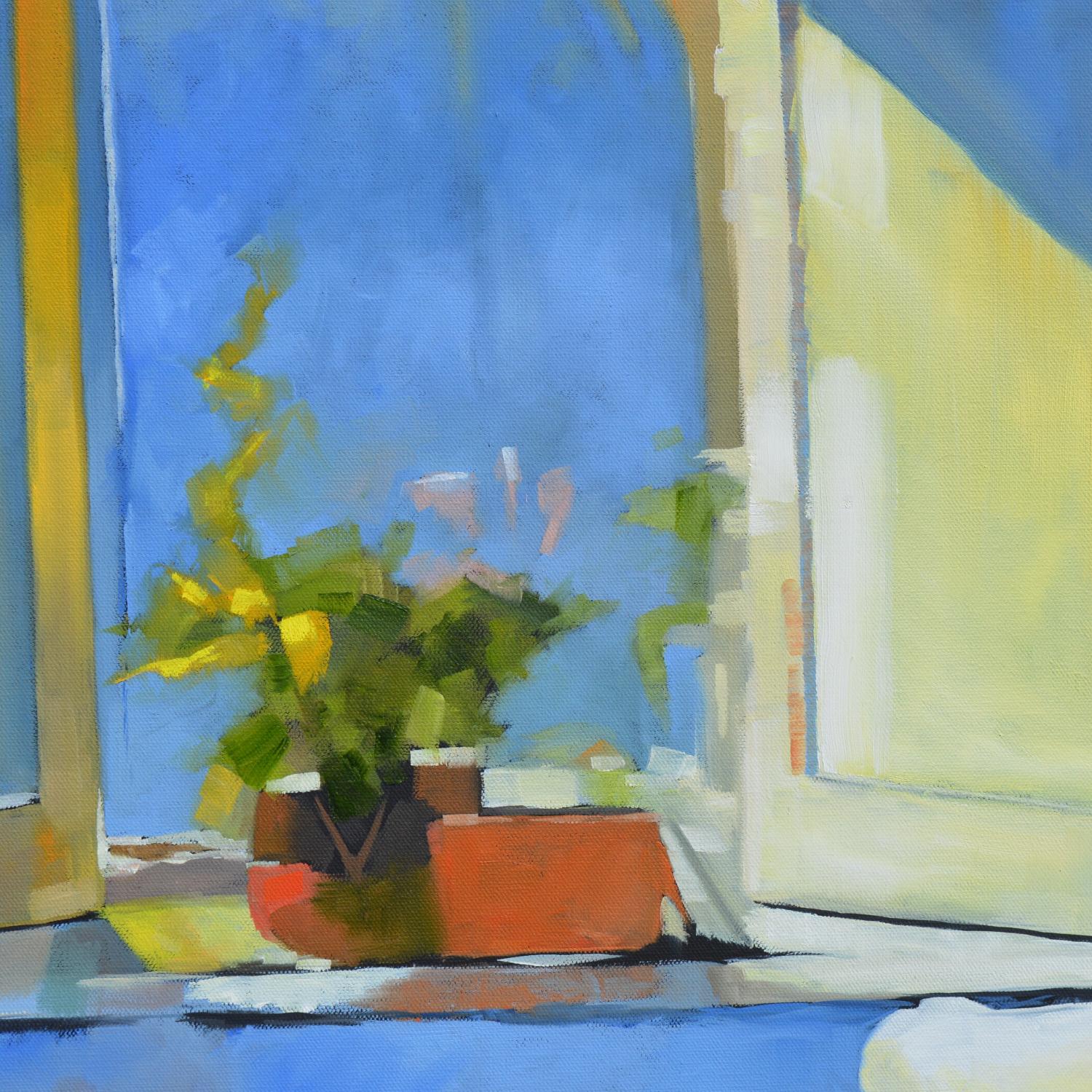Equinozio, Pittura a olio - Interior Painting Blu di David Thelen