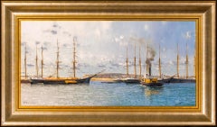 Bark HESPER Unloading Lumber at San Diego