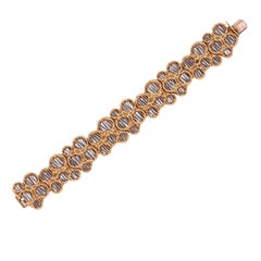 David Thomas 18K White and Yellow Gold Bracelet, 1971.