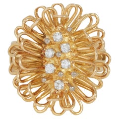 David Thomas Diamond and 18K Gold Ring, c. 1973