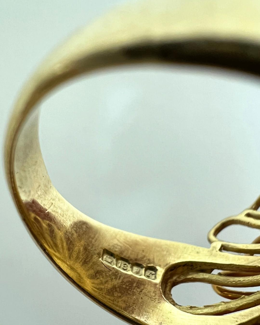 Anello con diamanti e oro 18 carati di David Thomas, 1973 ca. in vendita 4
