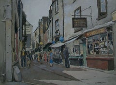 David Thomas Rose, 'Brighton Lanes', Watercolor Painting, U.K., circa 1940's