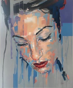 Kara, Pop Art Oil on Canvas Painting by David Thorpe