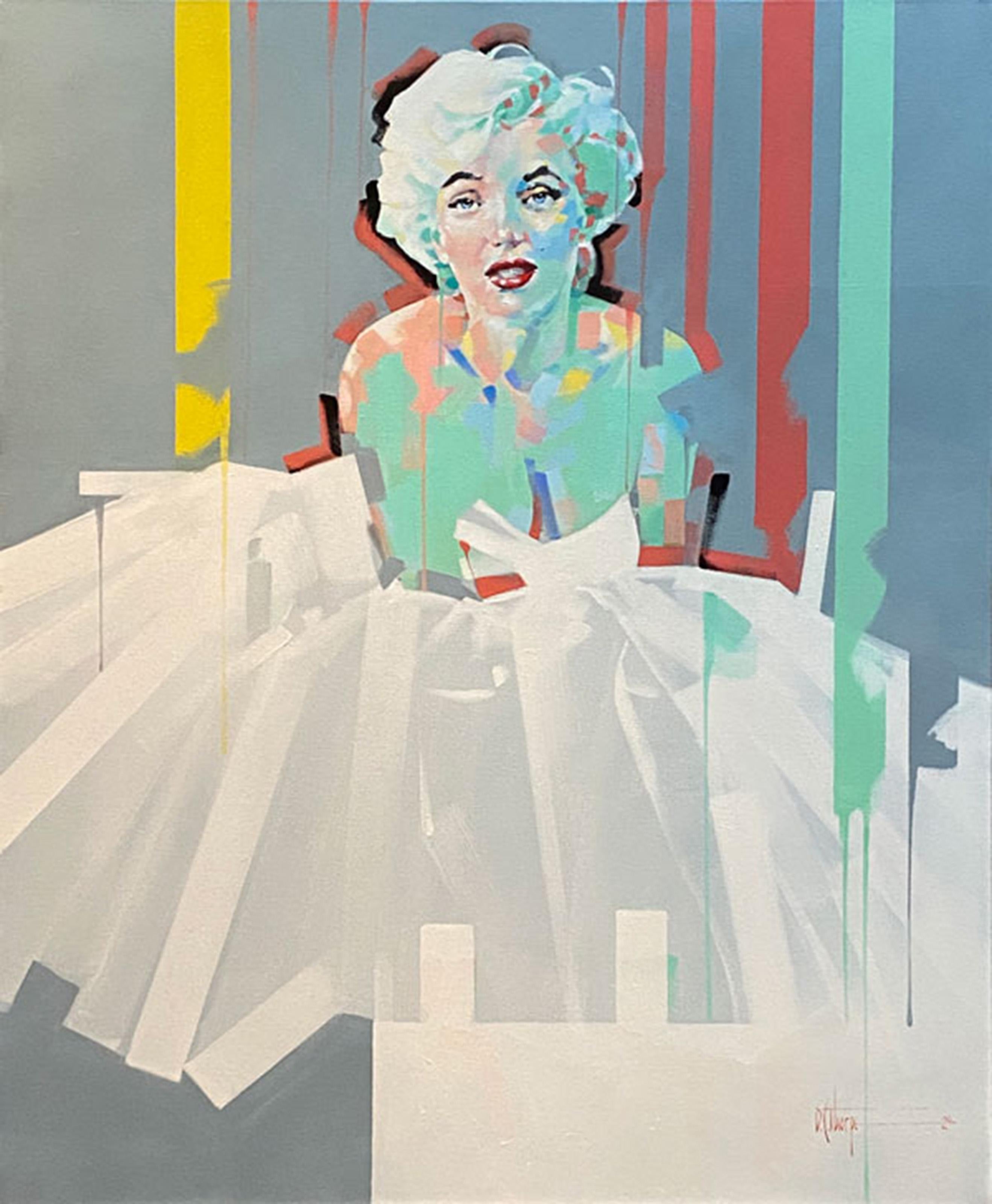 Marilyn, Pop Art Oil on Canvas Painting by David Thorpe