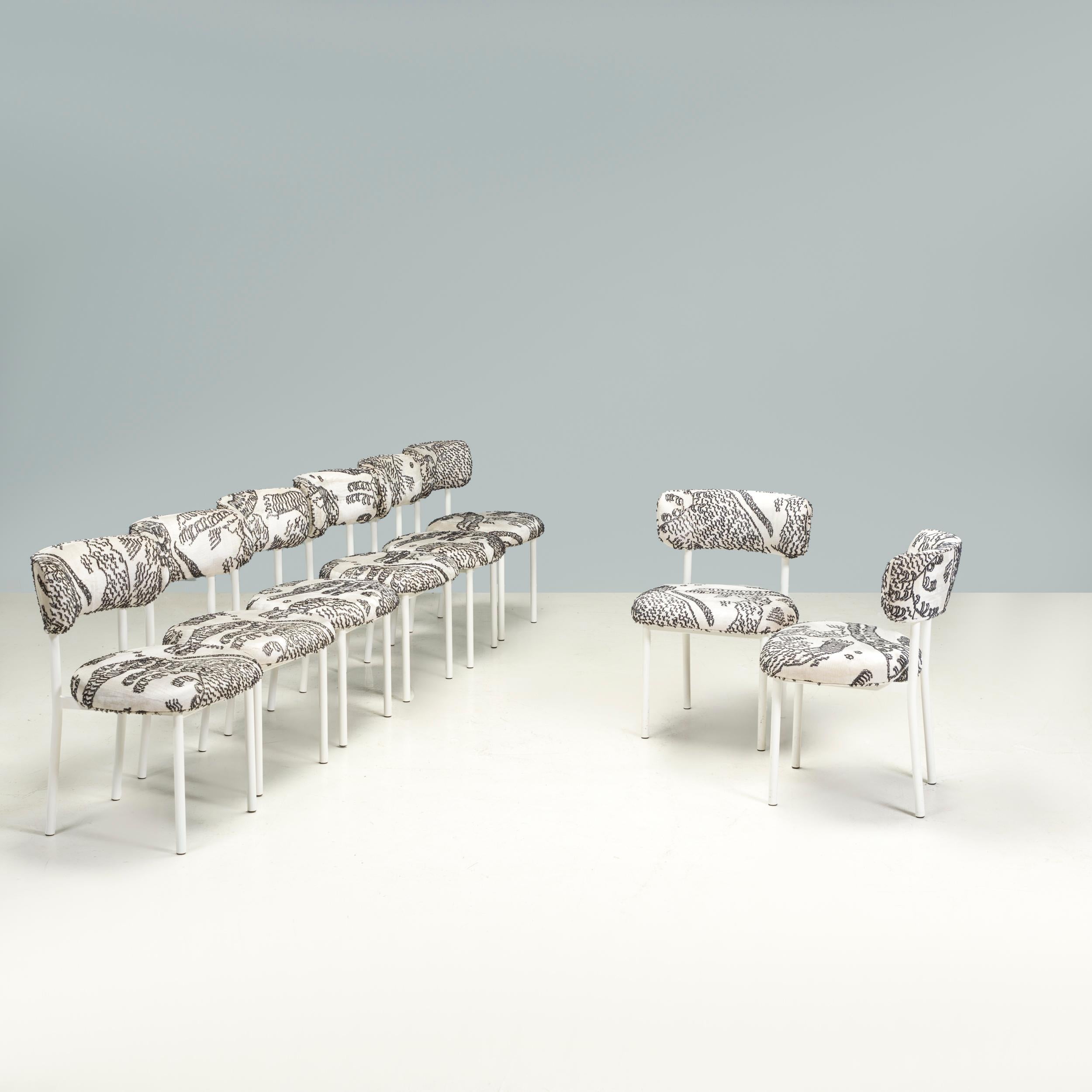 Danish David Thulstrup for Møbel Copenhagen Font Dining Chairs, Set of 8 For Sale
