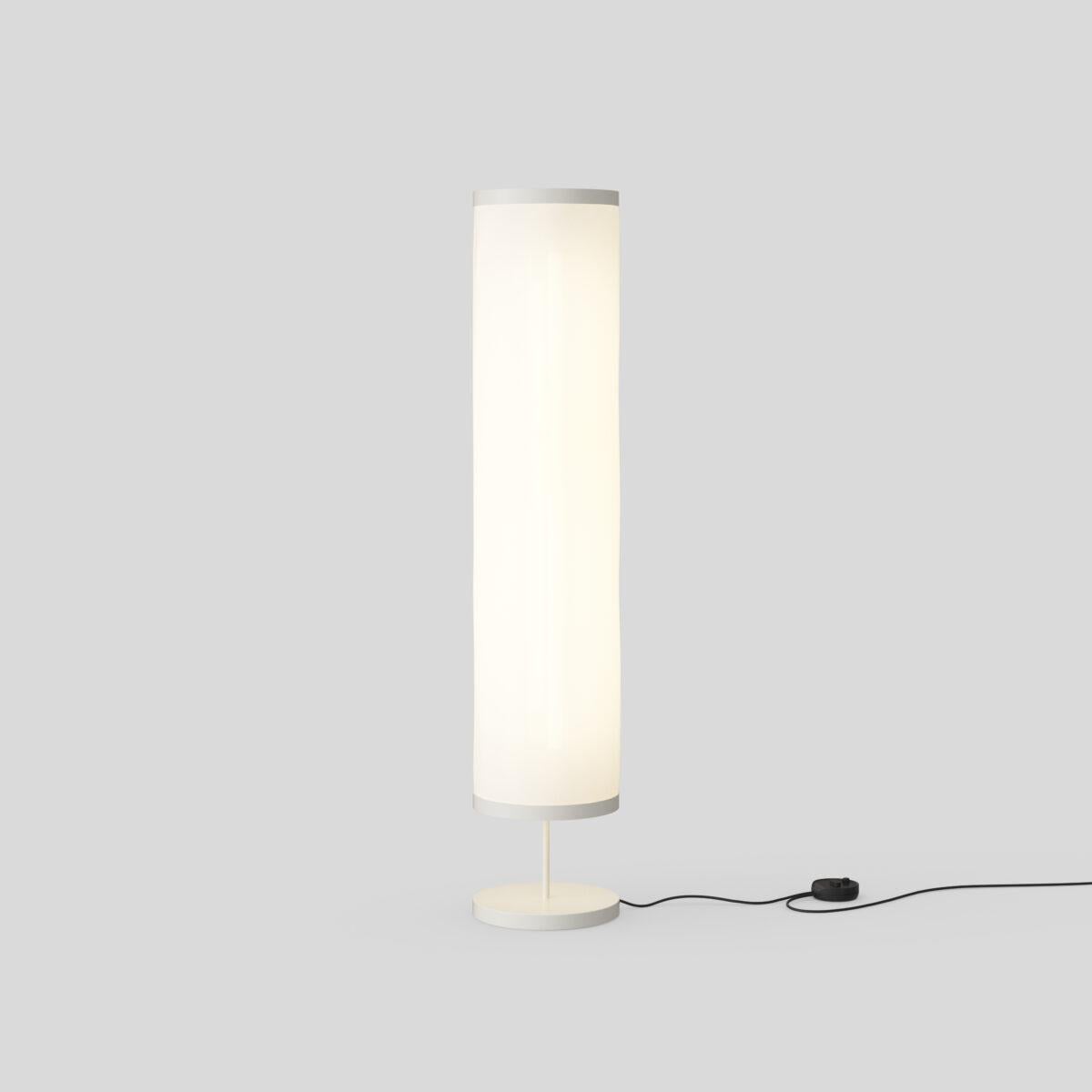 Isol Floor Lamp
Design by David Thulstrup

Specifications: Isolators
Typology: Floor
Materials: Aluminium Structure, Acoustic Absorbent Fabric Diffuser with Snowsound® Technology
Dimensions: Ø 300 x H 1480 mm 
Diffuser diameter: Ø 300 mm x 1260