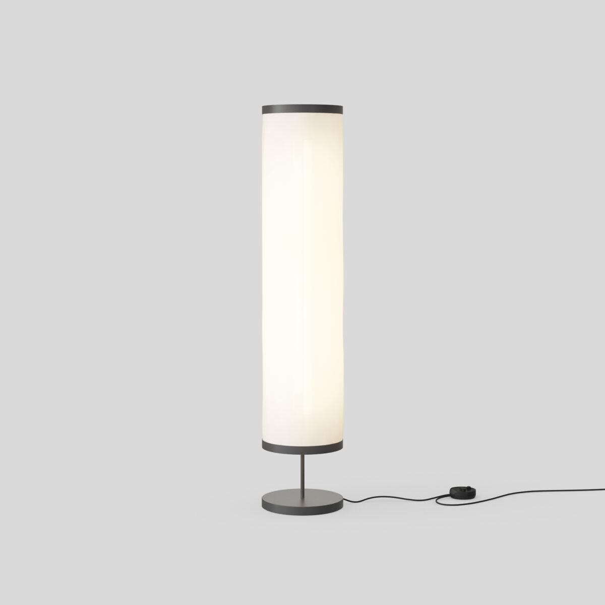 Mid-Century Modern David Thulstrup Isol Floor Lamp 30/126 Black for Astep For Sale