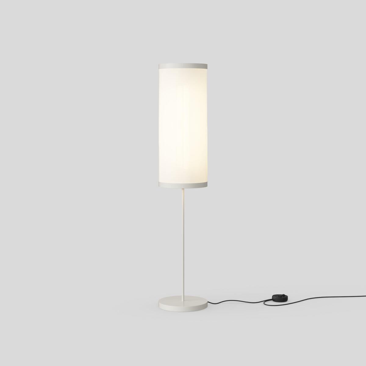 Mid-Century moderno David Thulstrup Lampada da terra Isol 30/76 Crema per Astep in vendita