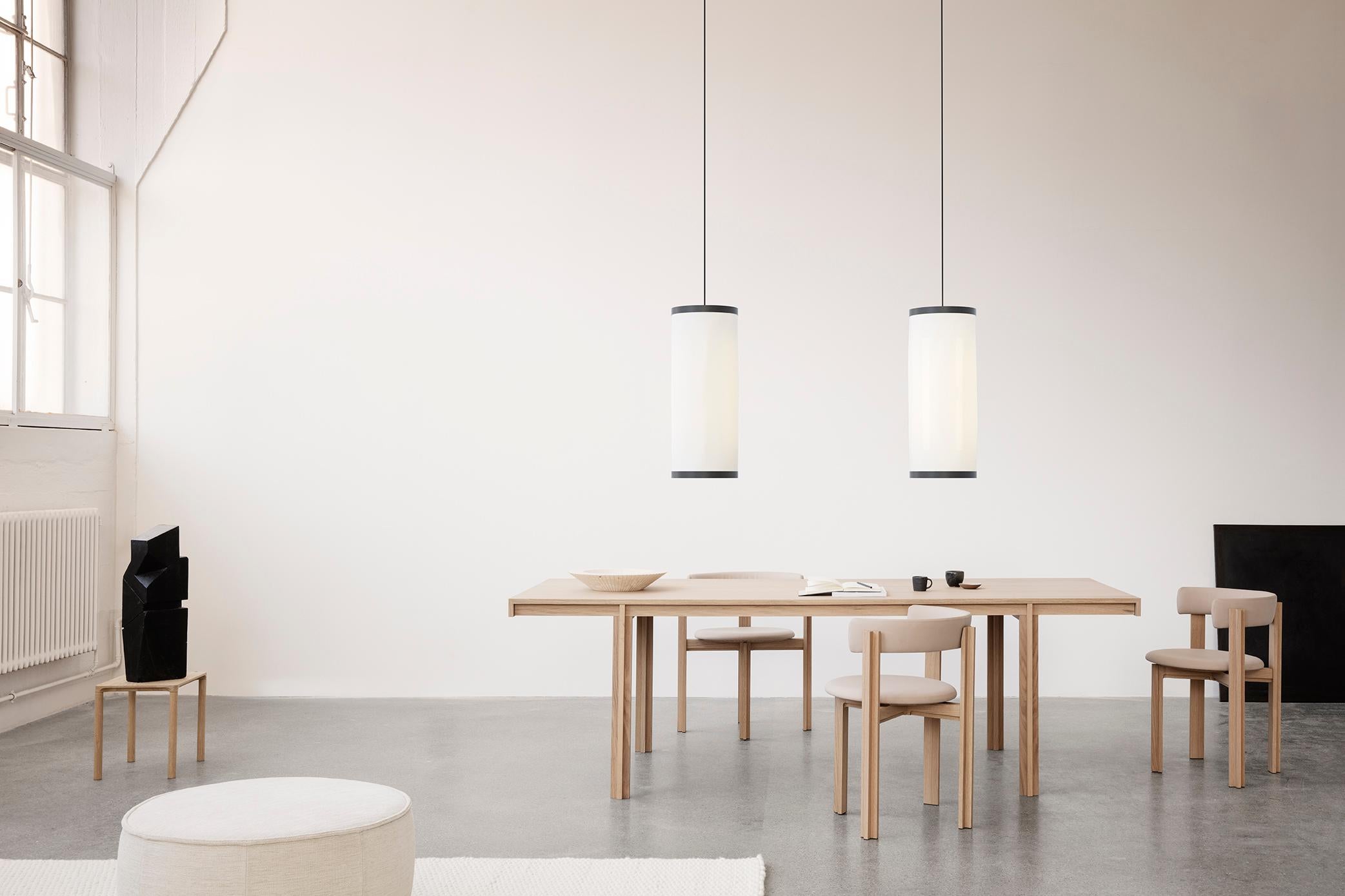 Aluminum David Thulstrup Isol Suspension Lamp 30/126 Cream for Astep For Sale