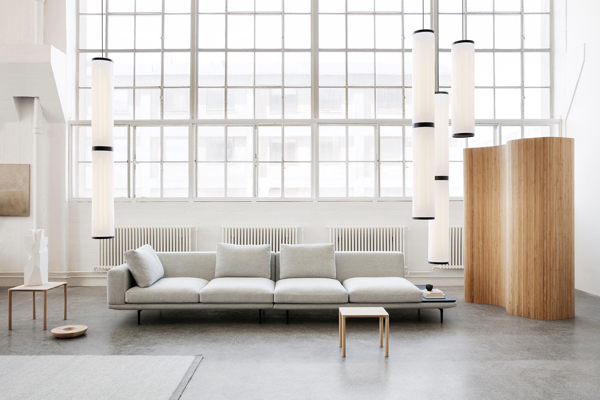 David Thulstrup Isol Suspension Lamp 30/126 Cream for Astep For Sale 1