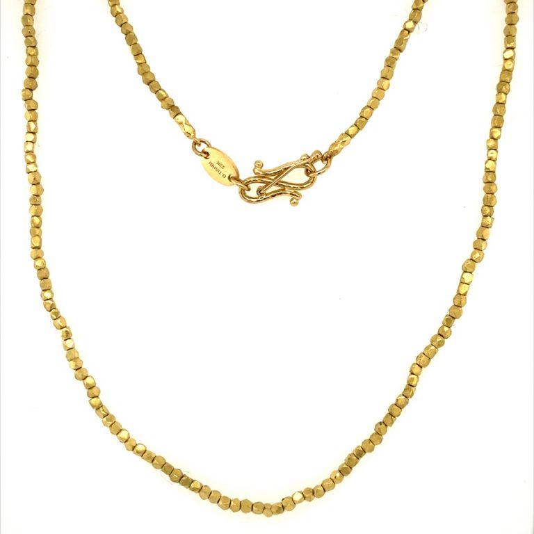 David Tishbi 22K Gold Nugget Perlenkette  (Kunsthandwerker*in) im Angebot