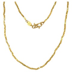 David Tishbi 22K Gold Nugget Bead Necklace 