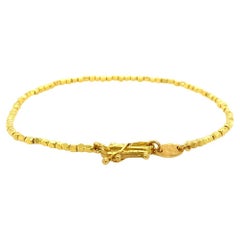 David Tishbi 22K Gold Nugget Beads Bracelet with Infinity Clasp