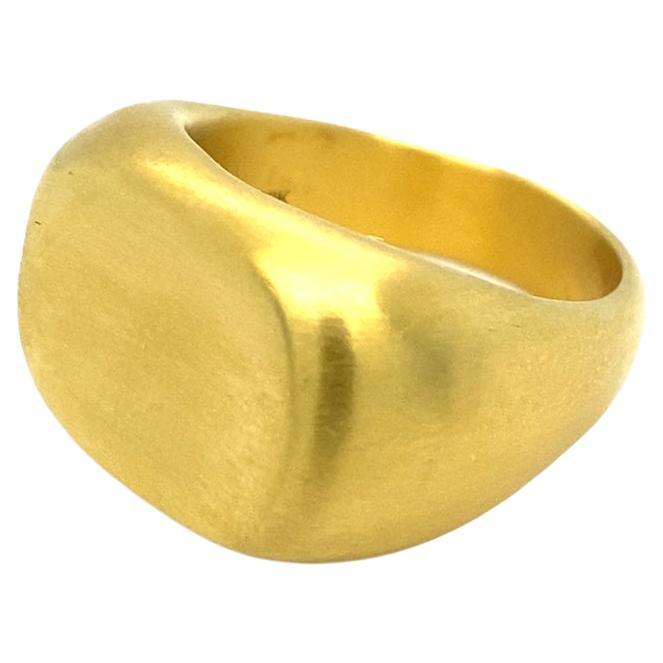 David Tishbi 22K Gold Unisex Free Form Ring For Sale