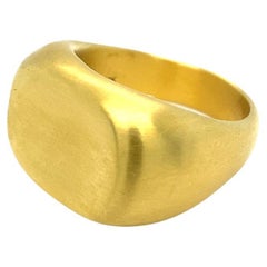 David Tishbi 22K Gold Unisex-Ring in freier Form, Unisex