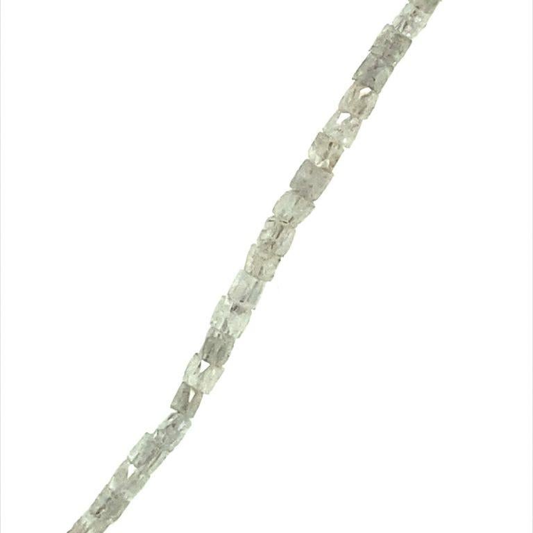 Modern David Tishbi Platinum and Diamond Slice Necklace For Sale