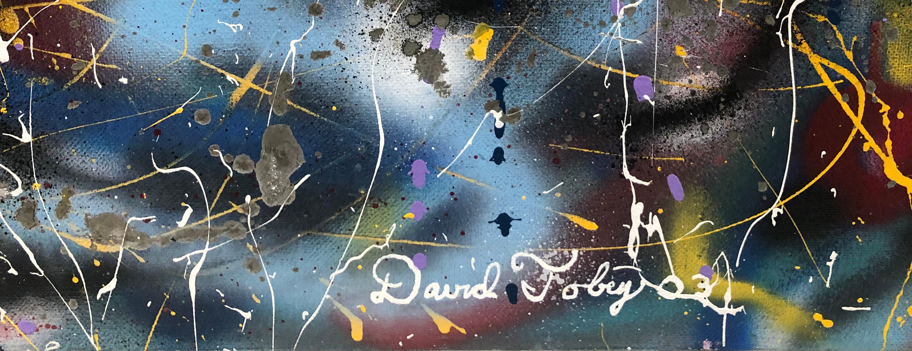 Soundings - Pittura contemporanea - Abstract Painting Nero di David Tobey