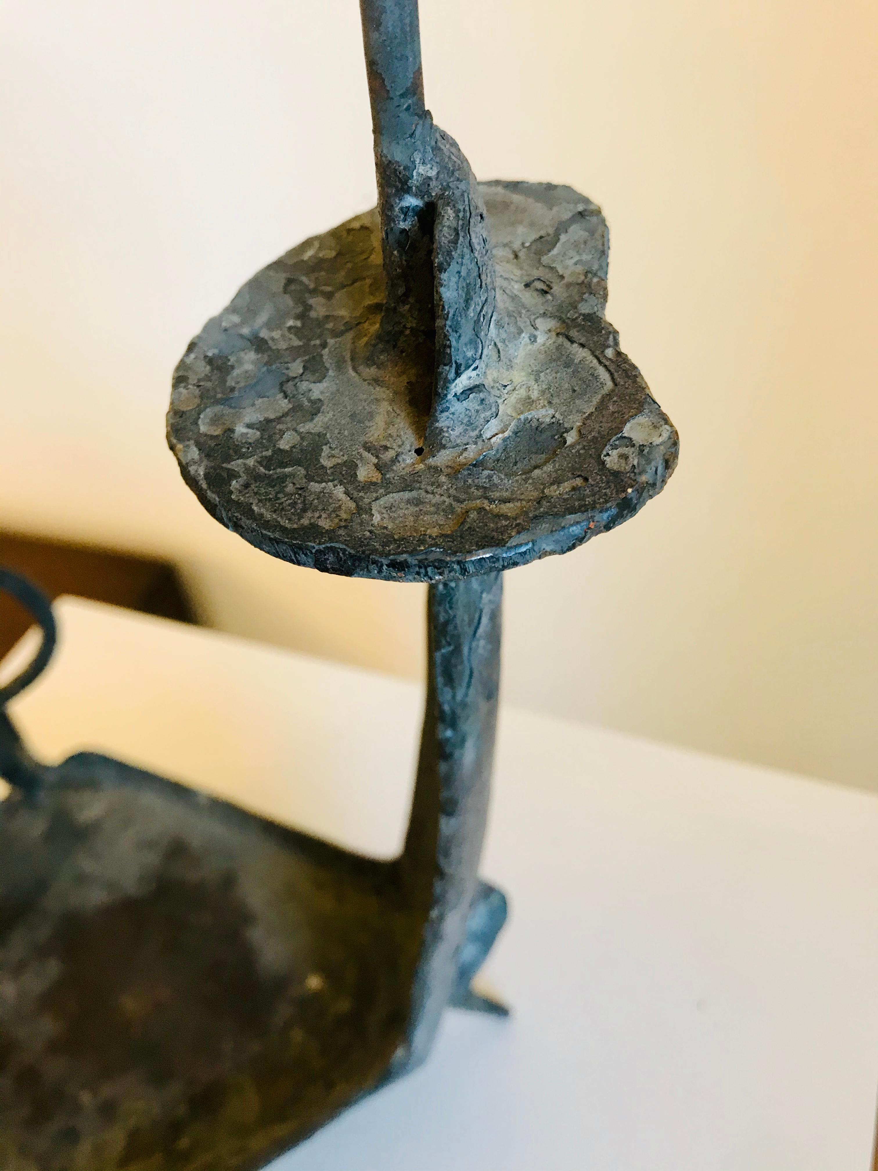 Mid Century Modern Iron Sculpture David Tolerton  For Sale 3