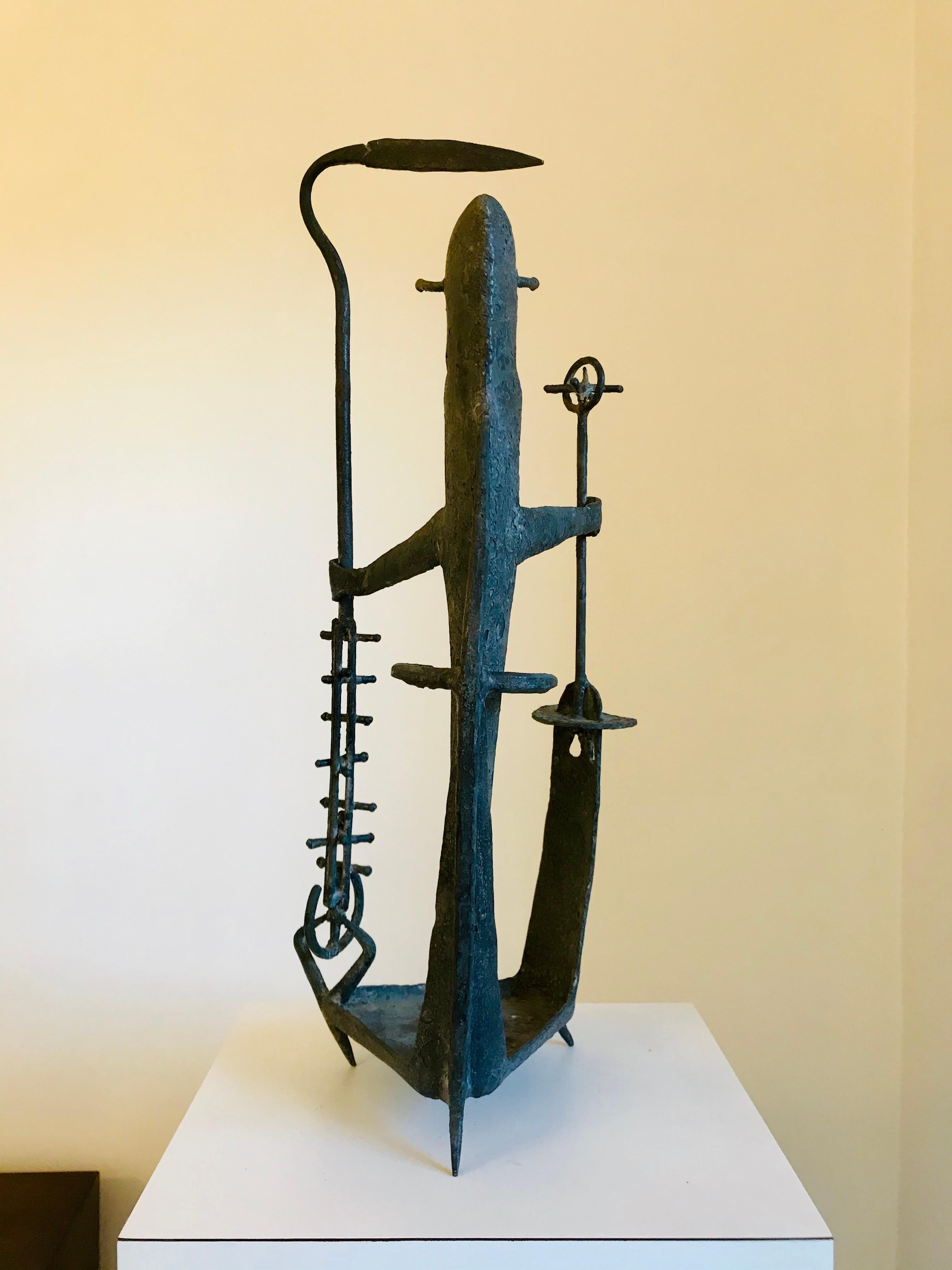 Mid Century Modern Iron Sculpture David Tolerton  For Sale 6