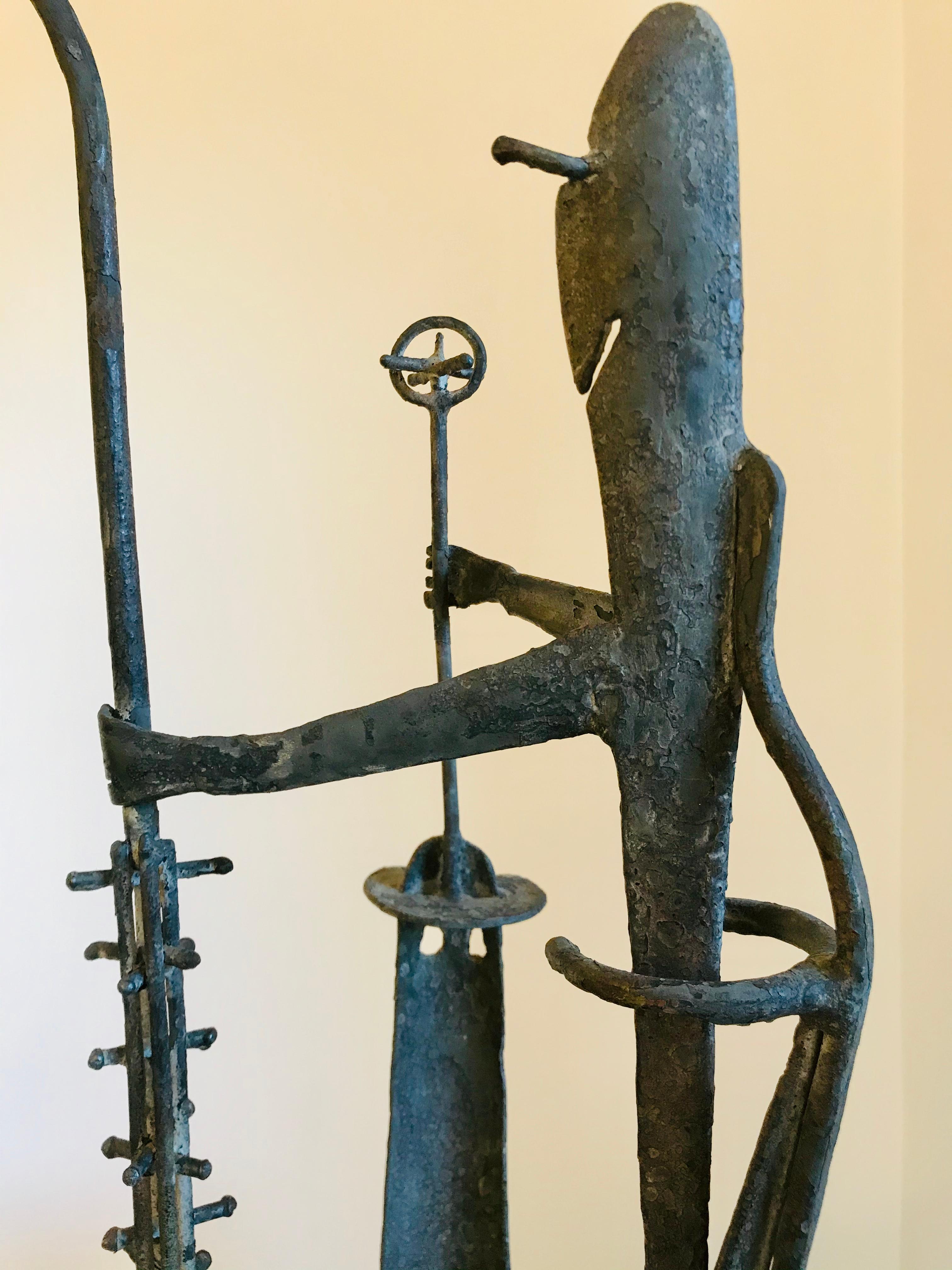 Mid Century Modern Iron Sculpture David Tolerton  For Sale 7
