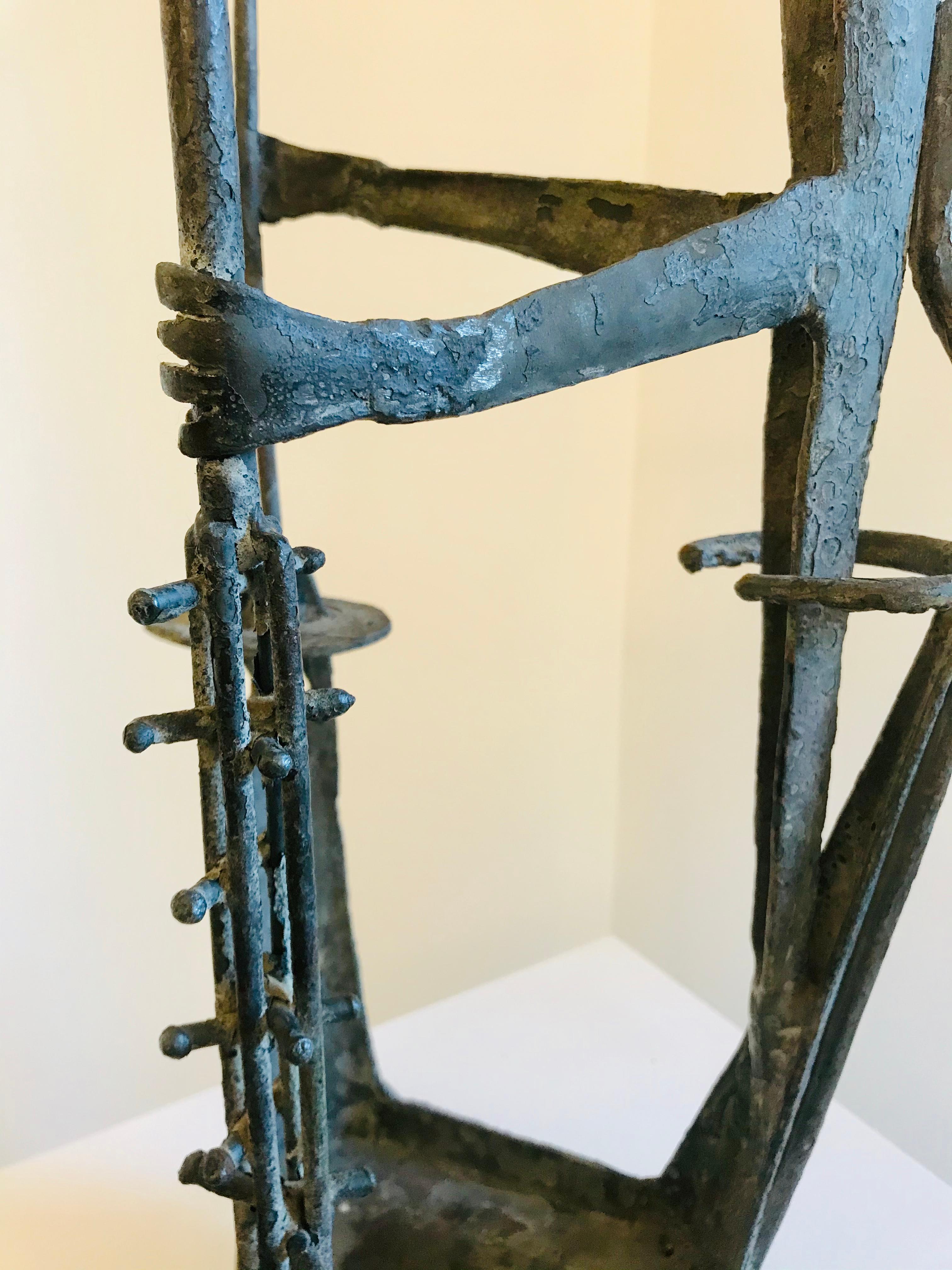 Mid Century Modern Iron Sculpture David Tolerton  For Sale 9