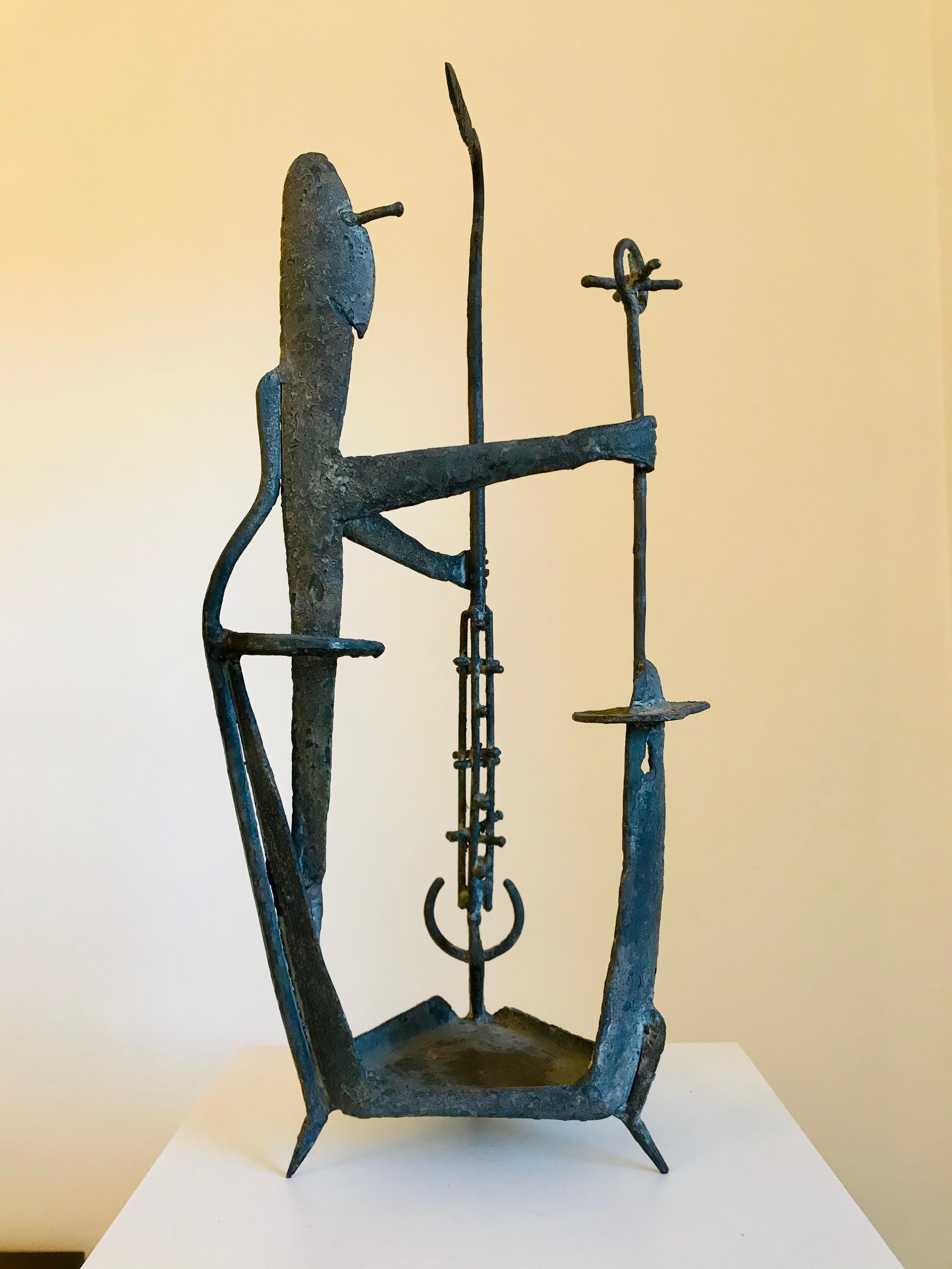 Mid Century Modern Iron Sculpture David Tolerton  For Sale 1