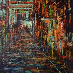 Canadian Contemporary Art by David Tycho - Subterranean Rhapsody in Red & Green
