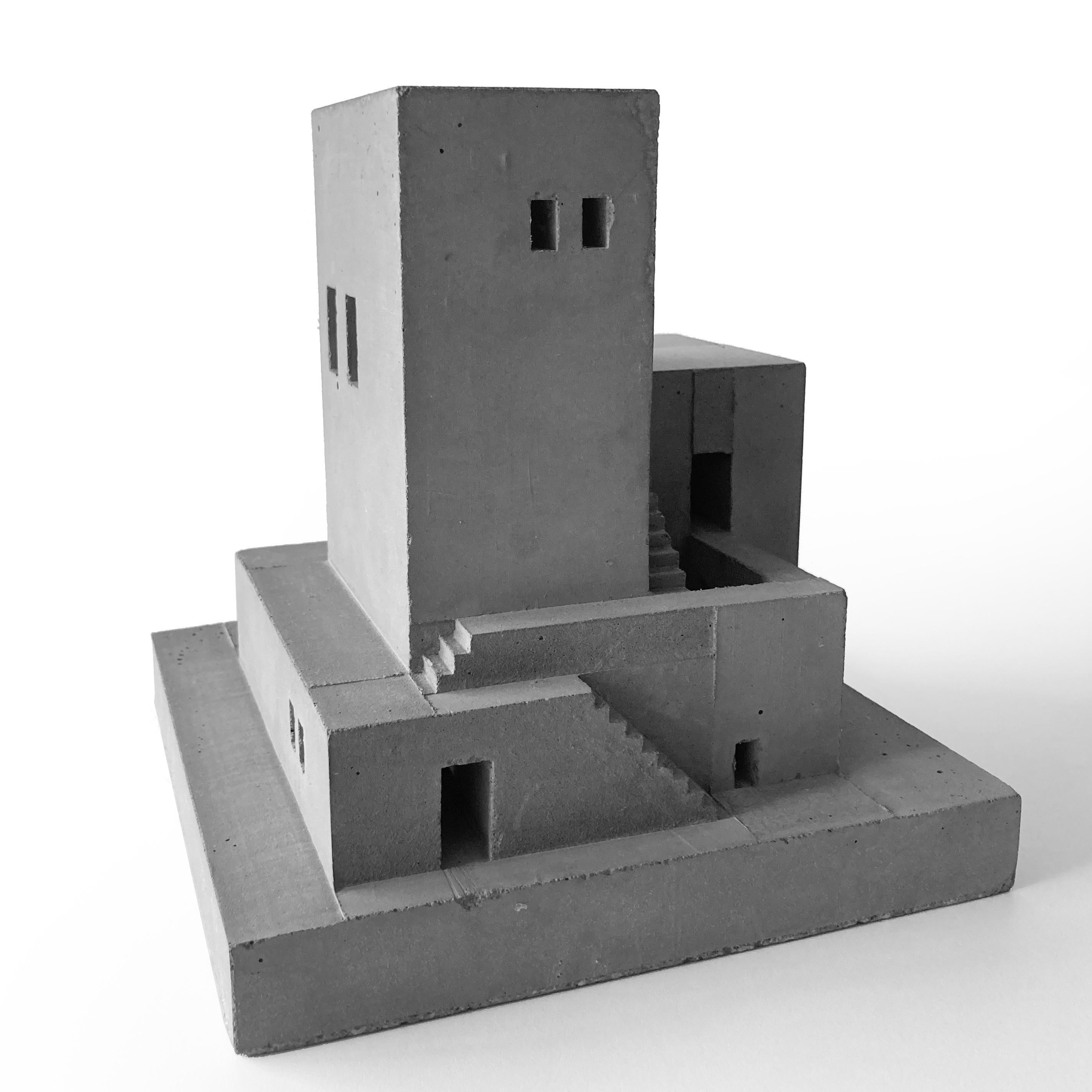 Cityblock Level 1-6 - Gray Figurative Sculpture by David Umemoto