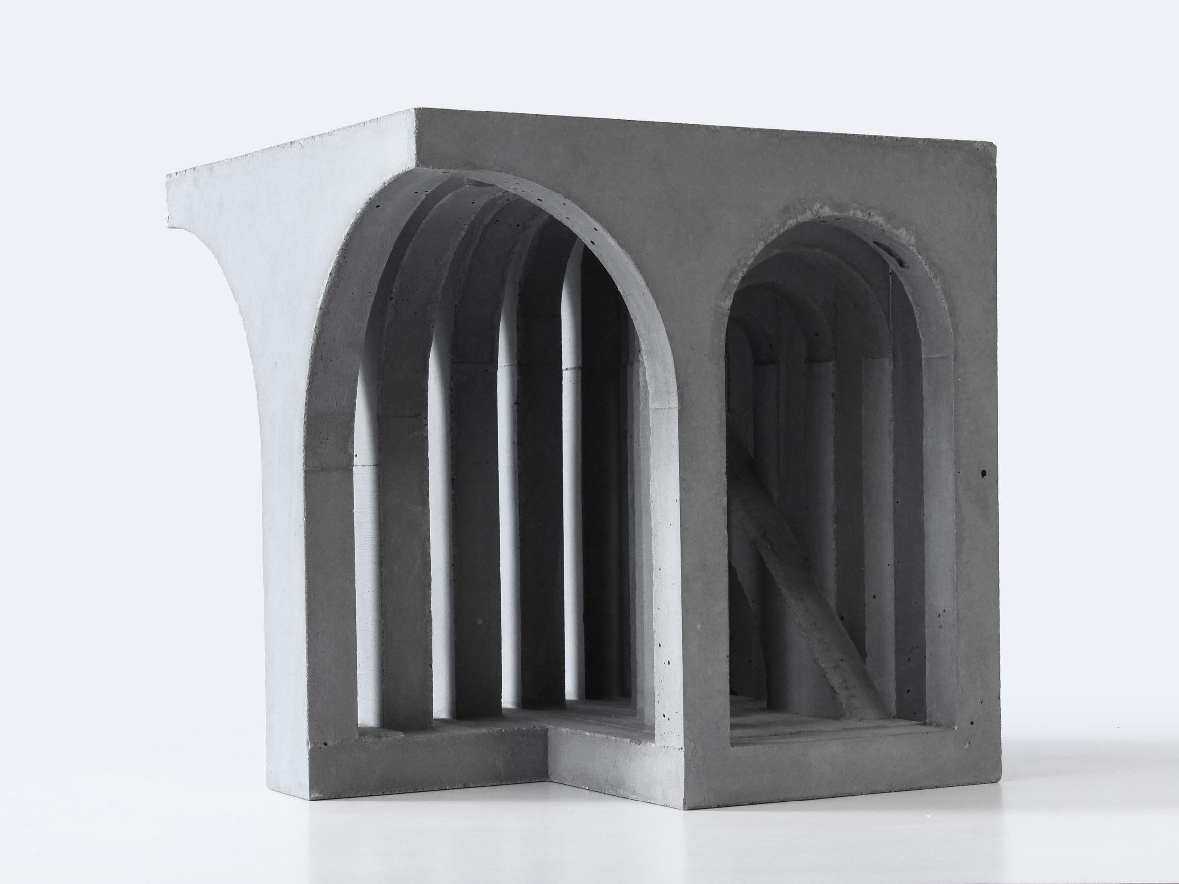Gateway V.2 - Gray Figurative Sculpture by David Umemoto