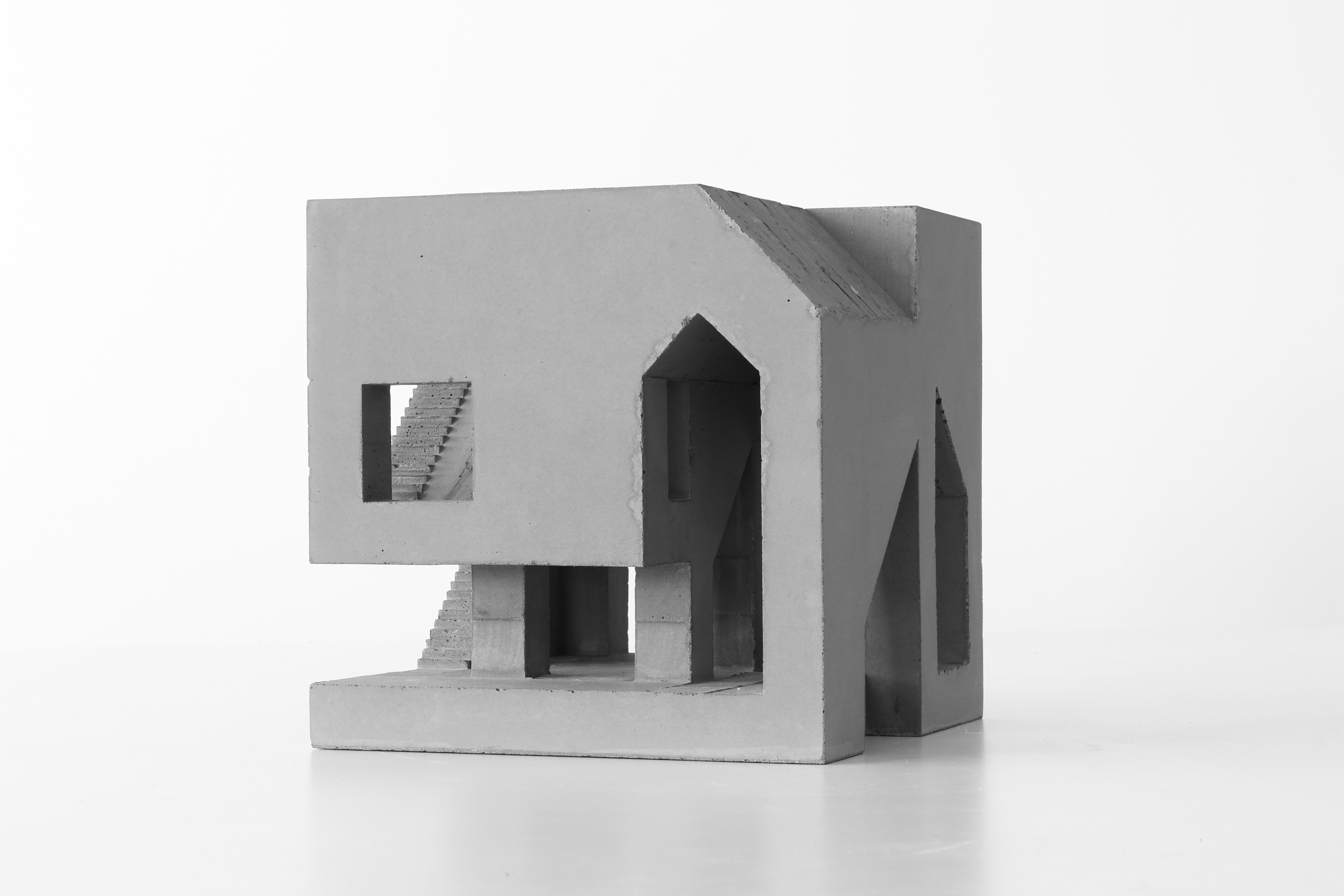 David Umemoto Figurative Sculpture – Haus Nr.09
