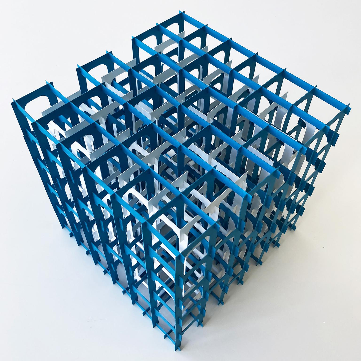David Umemoto Figurative Sculpture - Paper space 2