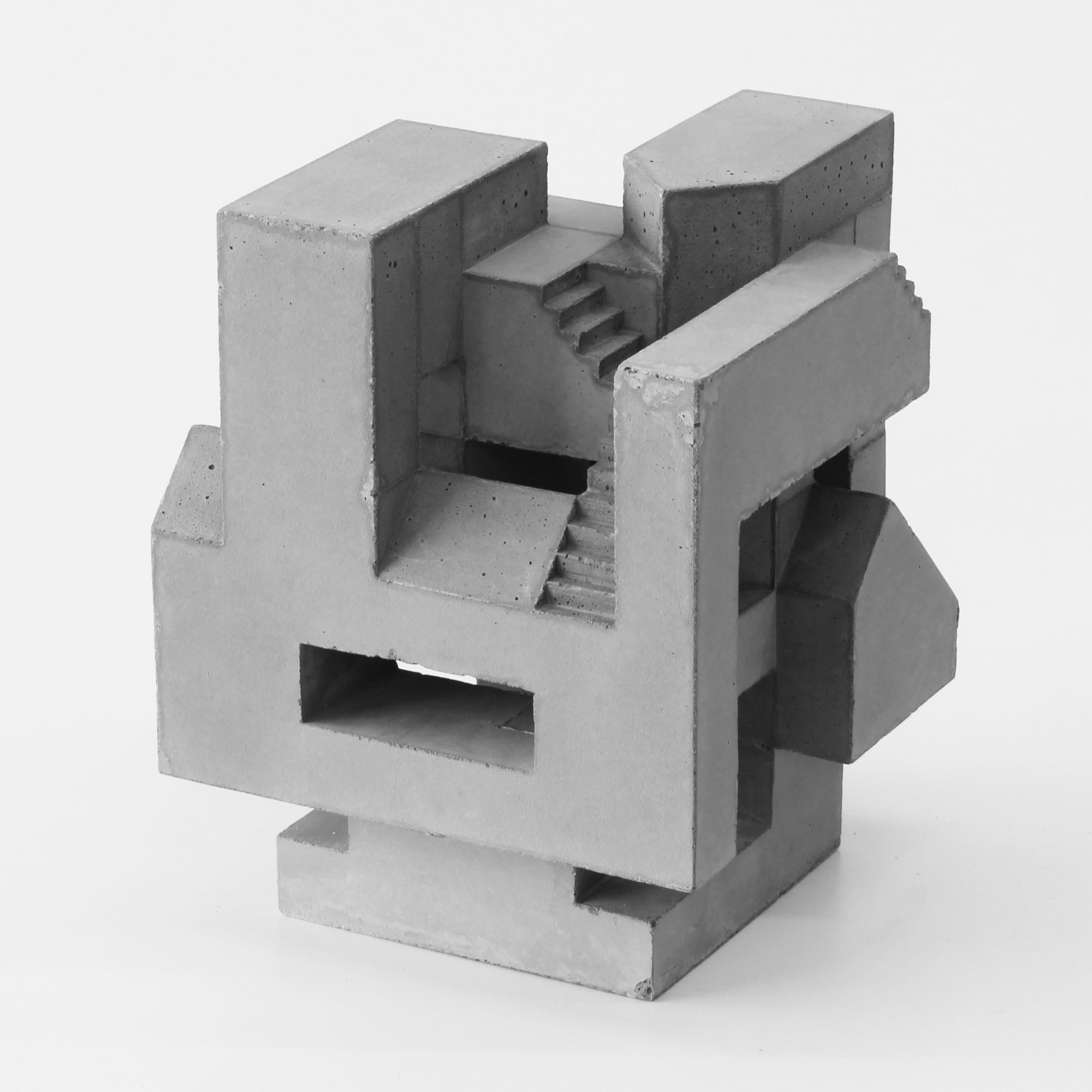 David Umemoto Figurative Sculpture - Six Sided Piece Side 6