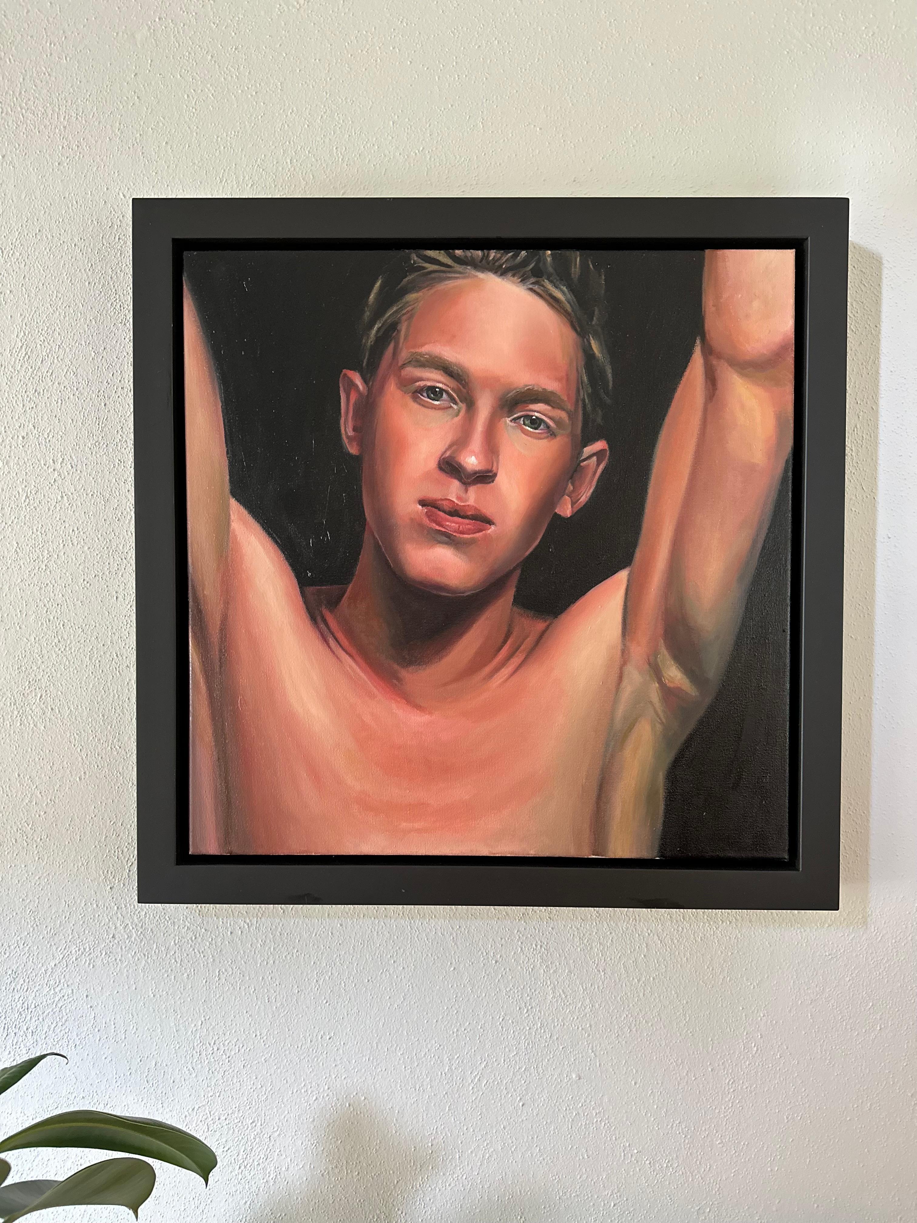 David van der Linden
Confianza
60 x 60 cm 
( Enmarcado en marco de madera negro, incluido en el precio, 70 x 70 cm)
Óleo sobre lienzo
2024


Al artista David van der Linden le cuesta mucho pintar obras libres. Porque después de participar  en un