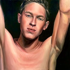 Confidence- 21st Century Contemporary Portrait of a Young Nude Man