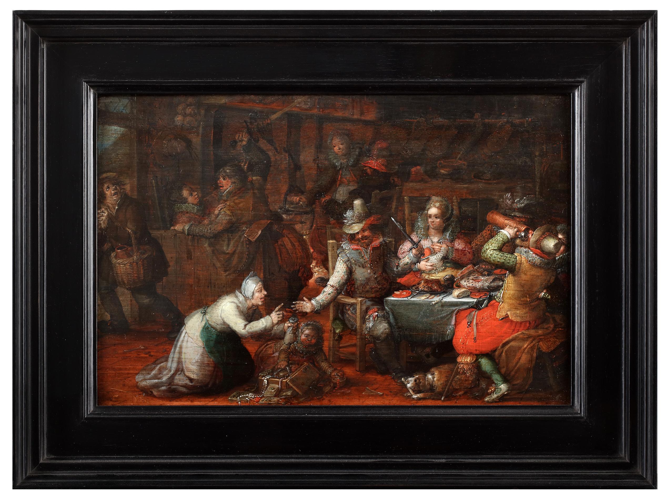 The peasant's sorrow - David Vinckeboons (1576 - 1632)  - Dutch School Painting by David Vinckboons