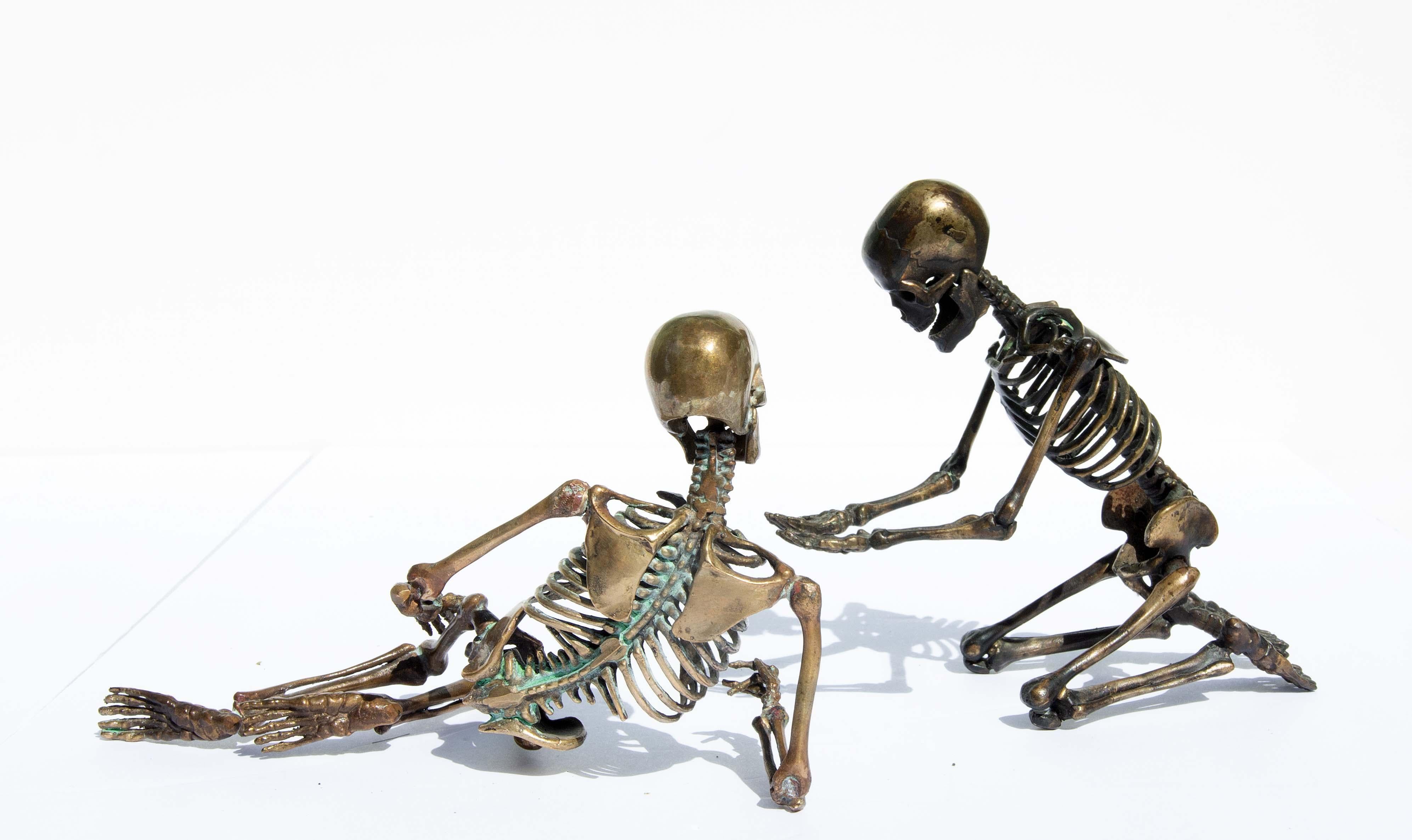 Group of Bronze Skeletons by David W. Dempsey For Sale 1