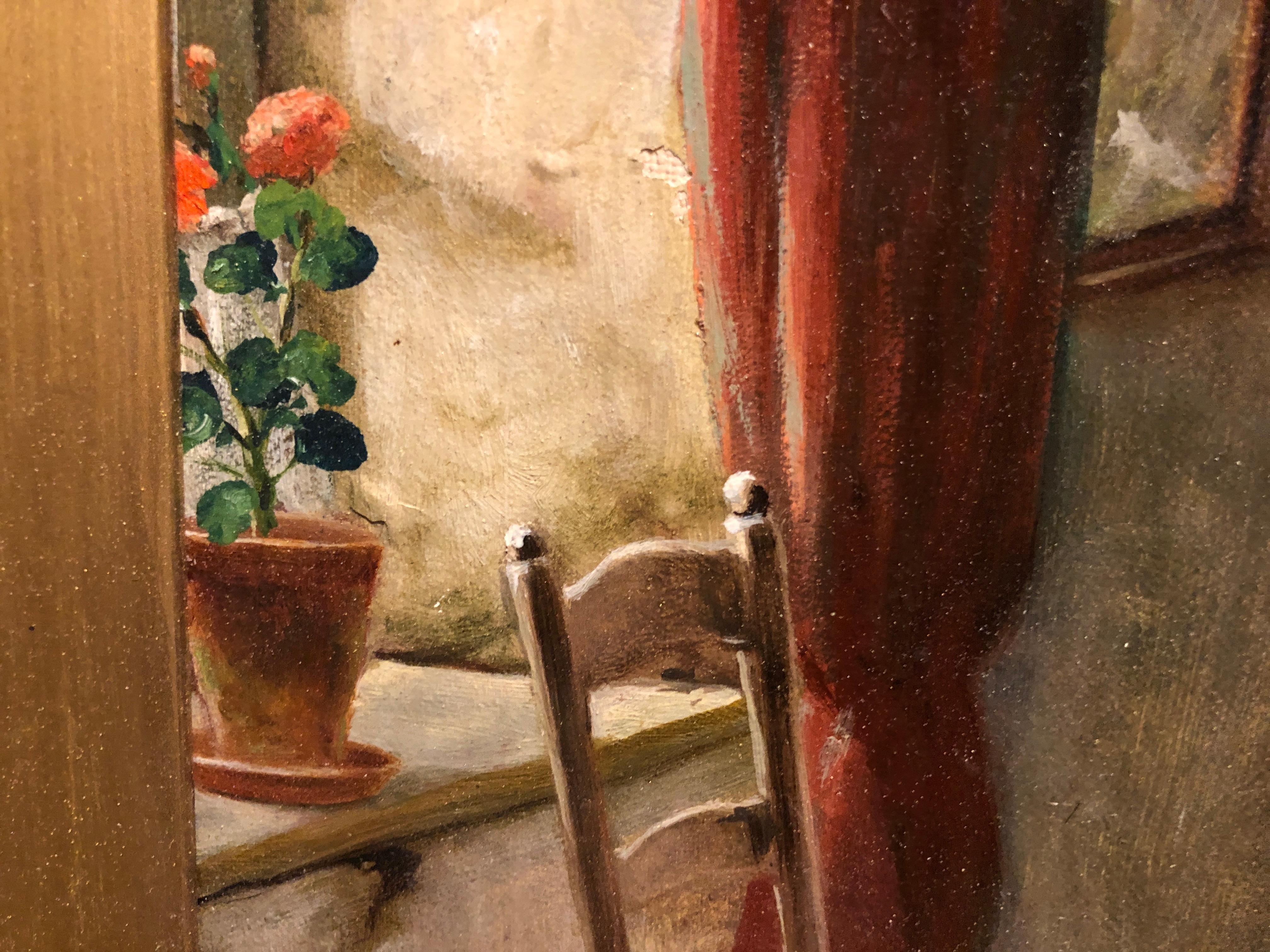 Peinture intérieure SCN BRITISH OLD MASTER OIL PAINTING FINE ORIGINAL ANTIQUE 19ème siècle  en vente 9