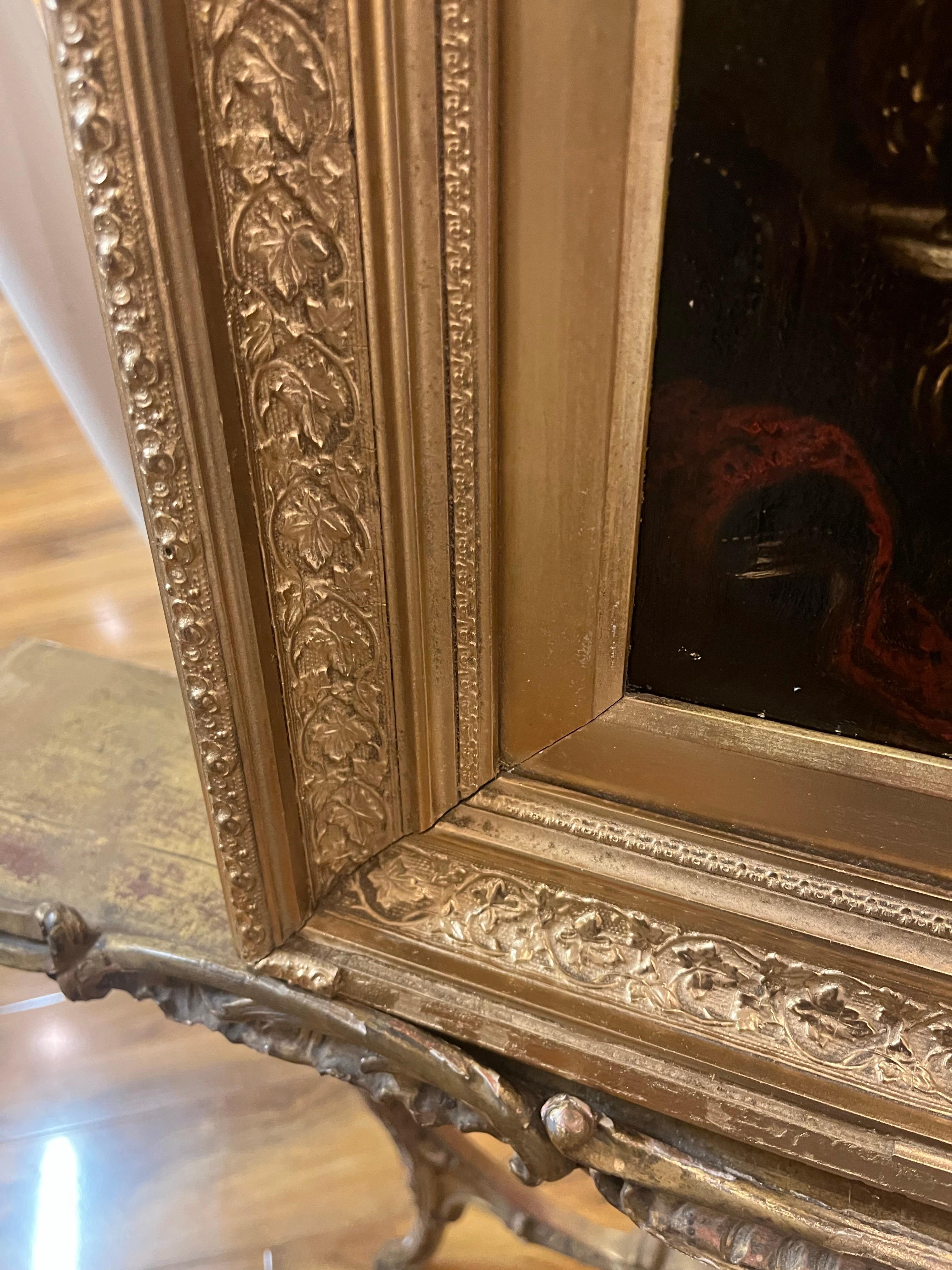 Peinture intérieure SCN BRITISH OLD MASTER OIL PAINTING FINE ORIGINAL ANTIQUE 19ème siècle en vente 11