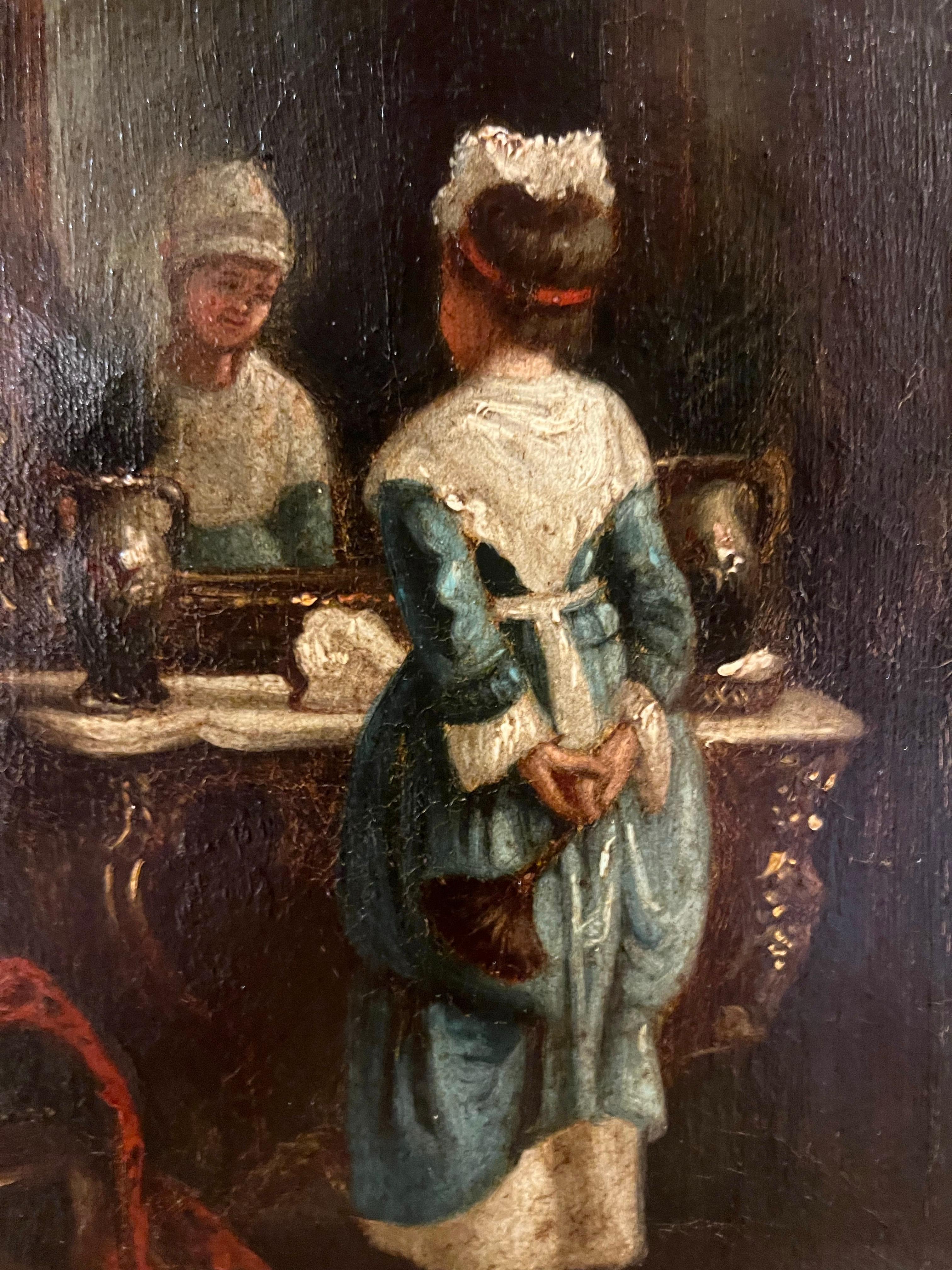 Peinture intérieure SCN BRITISH OLD MASTER OIL PAINTING FINE ORIGINAL ANTIQUE 19ème siècle en vente 13