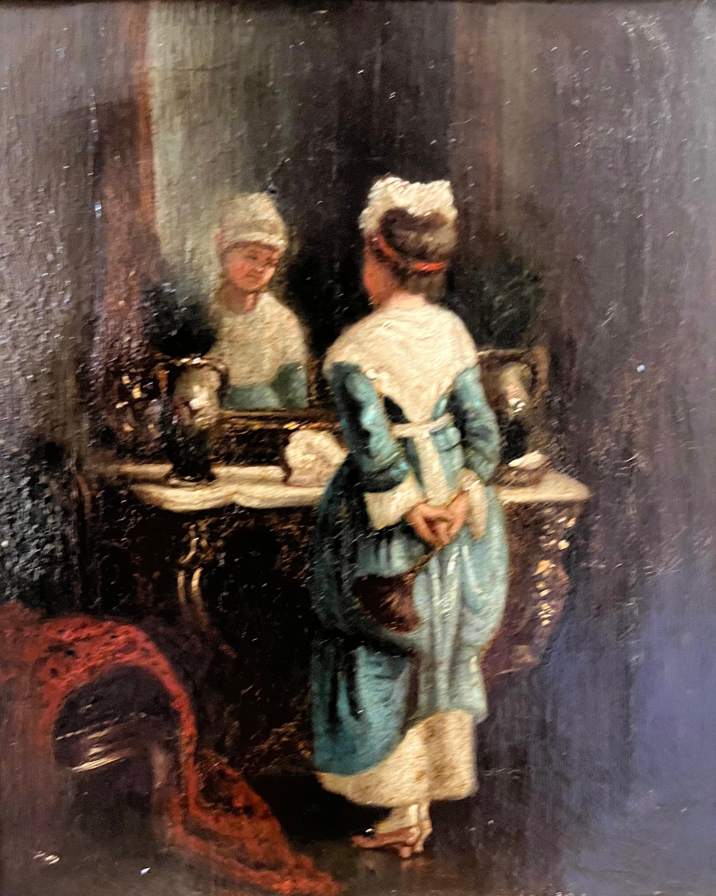 Peinture intérieure SCN BRITISH OLD MASTER OIL PAINTING FINE ORIGINAL ANTIQUE 19ème siècle en vente 1