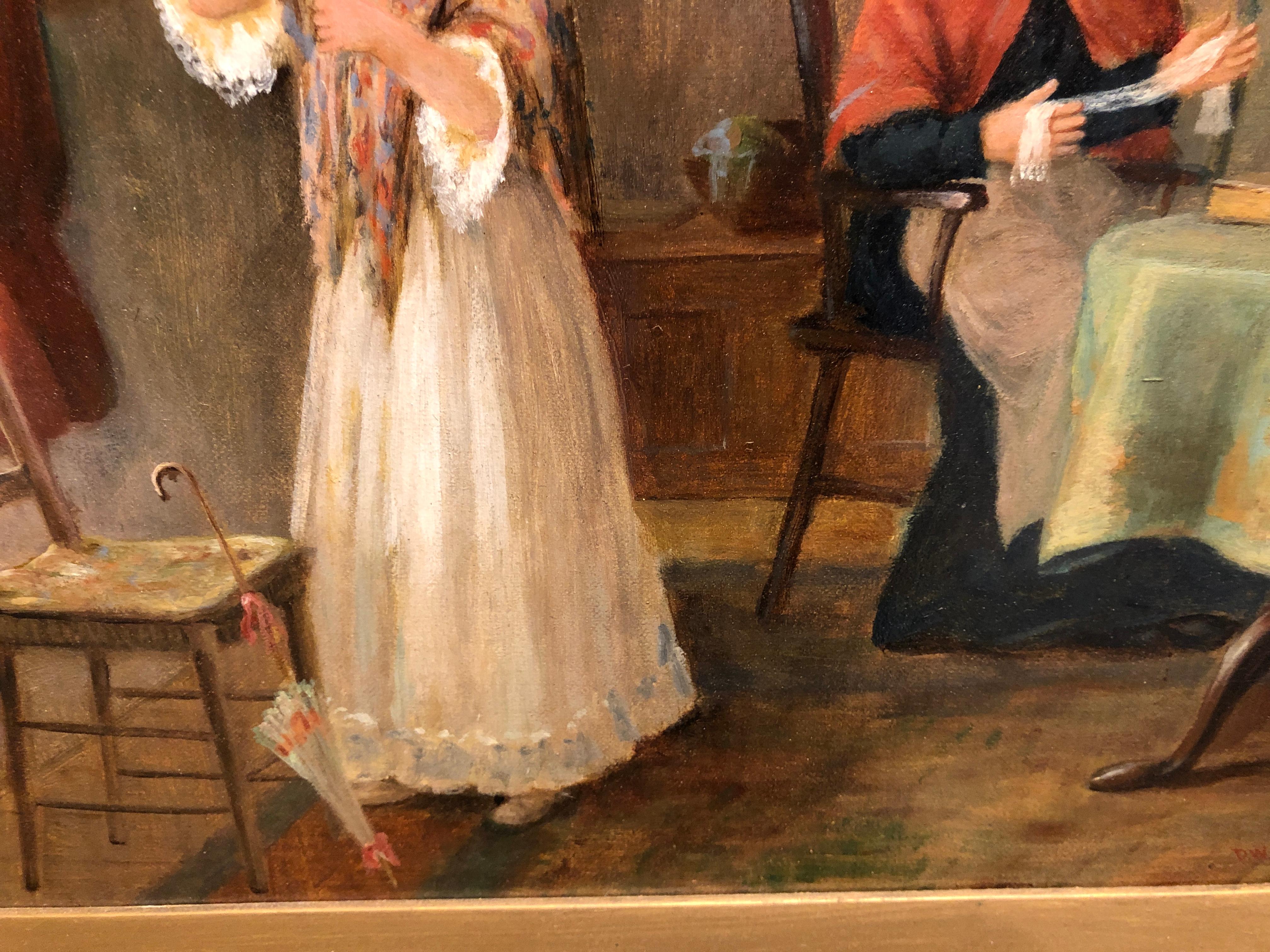 Peinture intérieure SCN BRITISH OLD MASTER OIL PAINTING FINE ORIGINAL ANTIQUE 19ème siècle  en vente 1