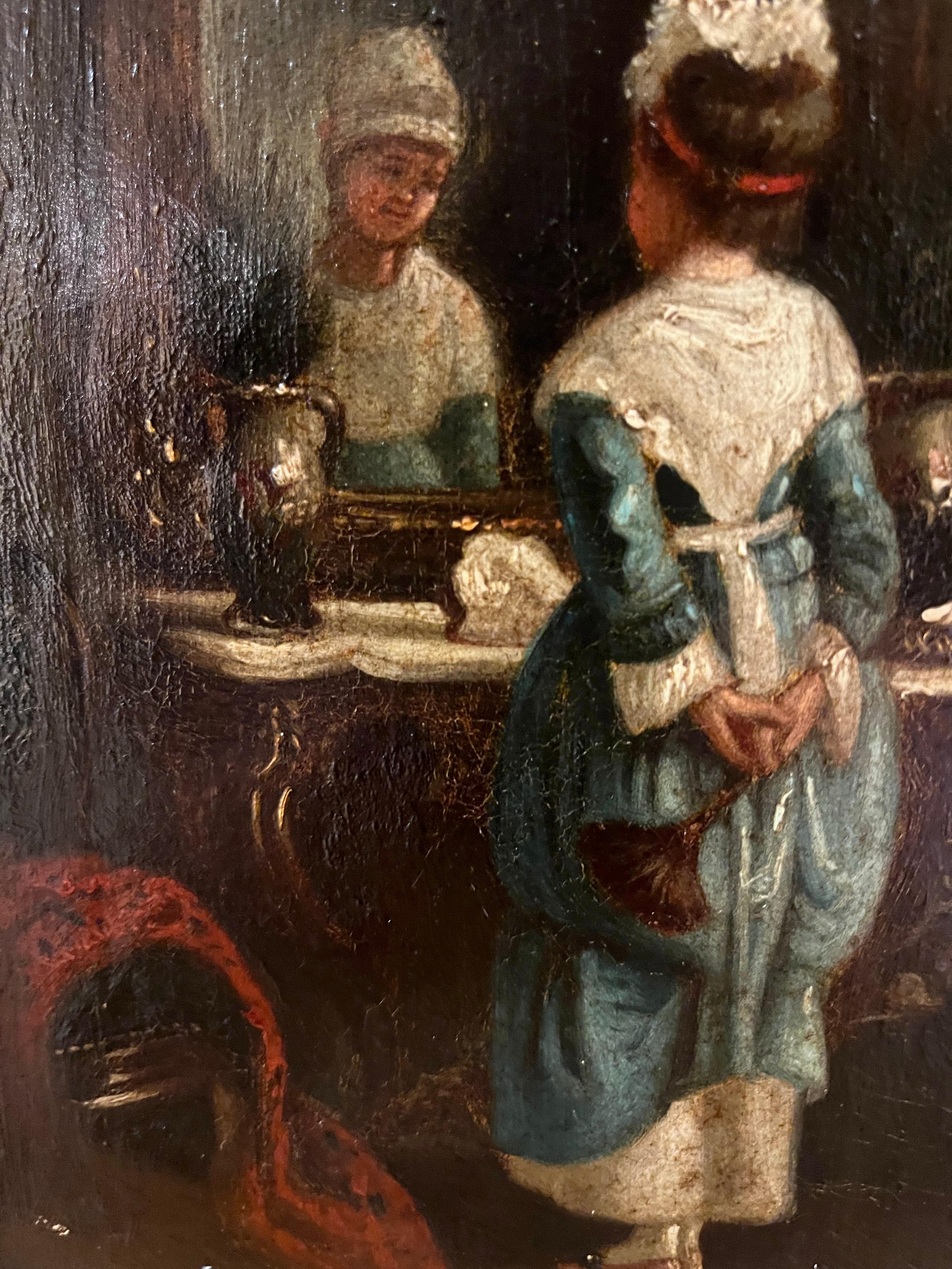 Peinture intérieure SCN BRITISH OLD MASTER OIL PAINTING FINE ORIGINAL ANTIQUE 19ème siècle en vente 3