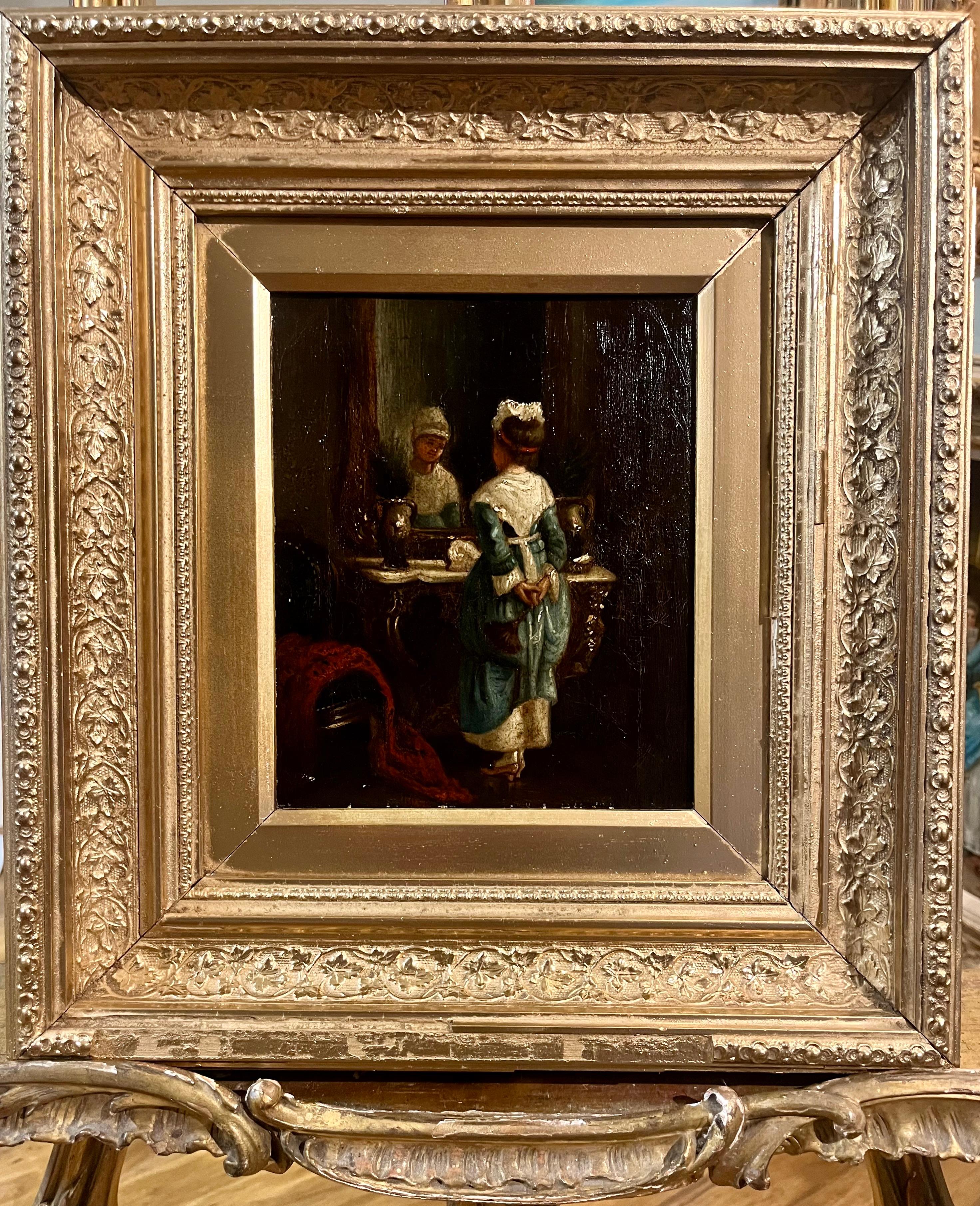 Peinture intérieure SCN BRITISH OLD MASTER OIL PAINTING FINE ORIGINAL ANTIQUE 19ème siècle
